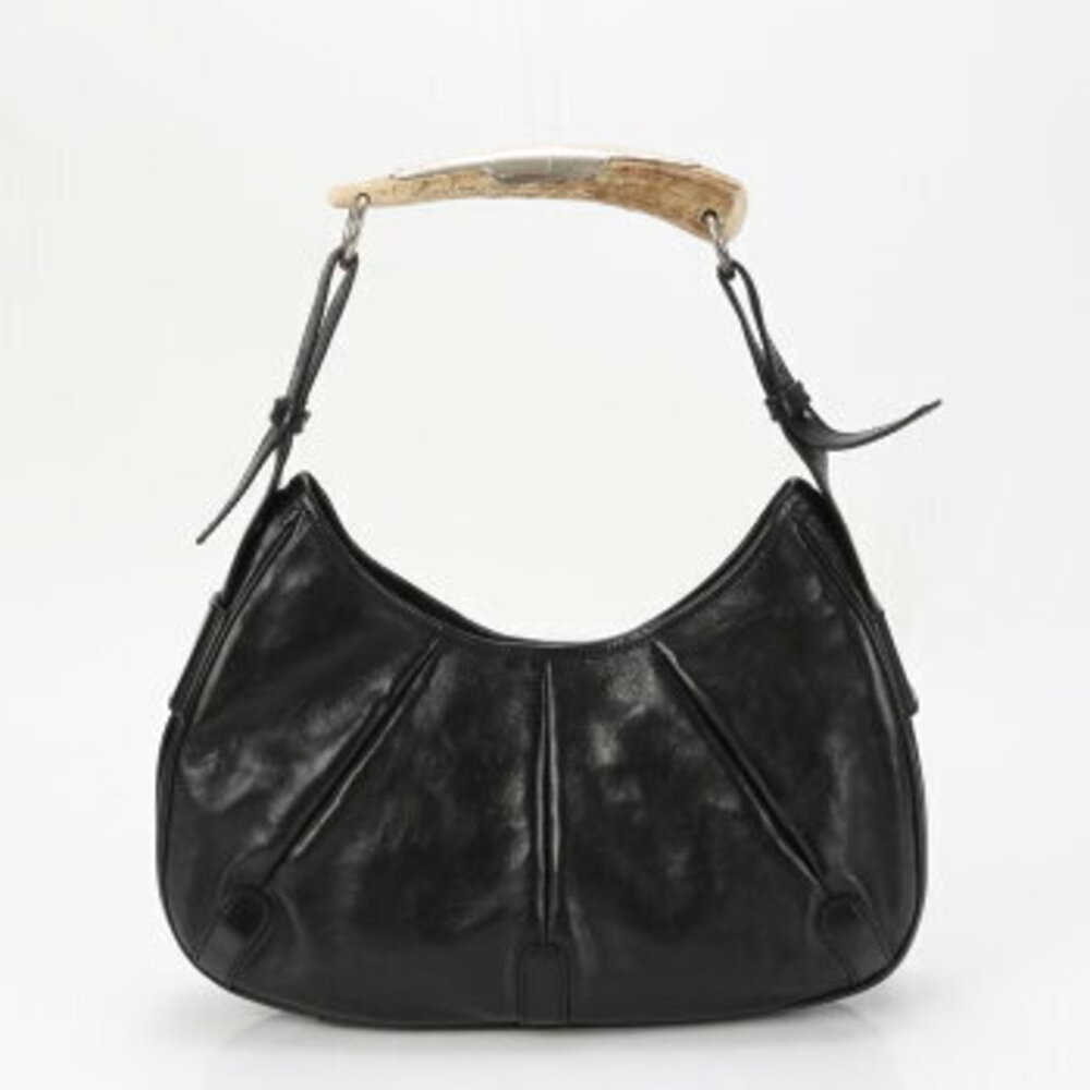 Yves Saint Laurent Mombasa Rive Gauche square leather shoulder bag Tote ESY - Picture 1 of 14